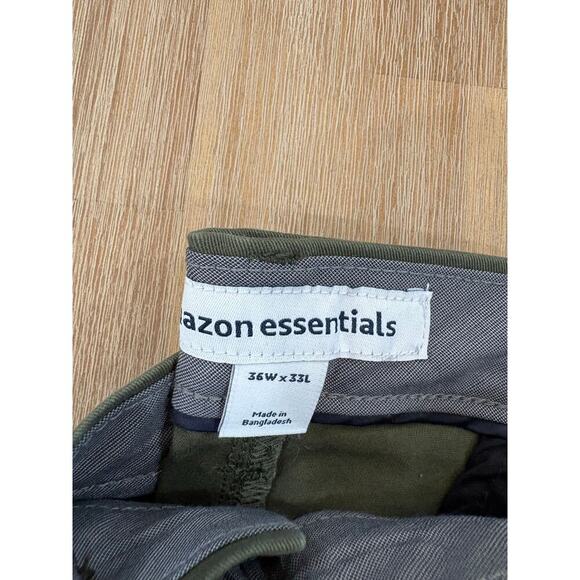 NWT MENS ATHLETIC FIT CASUAL STRETCH CHINO PANTS GOLF PANTS 36x33 - Picture 6 of 8